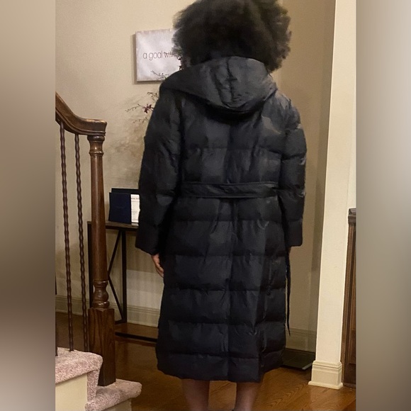 Black & Gray Zara Puffer Coat! Brand New Size M - Picture 7 of 8